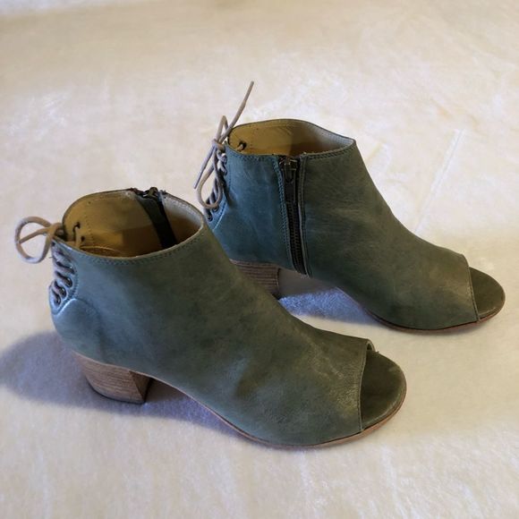 Lemaré Leather Open-Toe Ankle Boots • EU Sz 36 - Picture 5 of 8